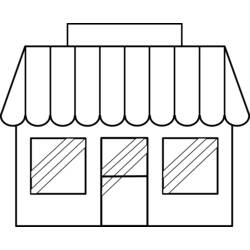 ぬりえページ: 店 (建物と建築) #67010 - 無料の印刷可能なぬりえページ