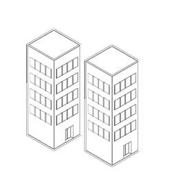 ぬりえページ: 超高層ビル (建物と建築) #65544 - 無料の印刷可能なぬりえページ