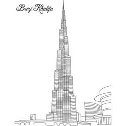 ぬりえページ: 超高層ビル (建物と建築) #65790 - 無料の印刷可能なぬりえページ