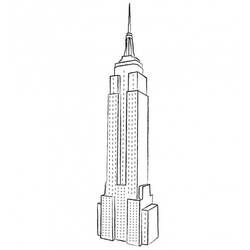 ぬりえページ: 超高層ビル (建物と建築) #65888 - 無料の印刷可能なぬりえページ