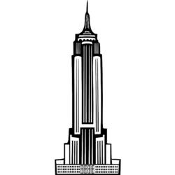 ぬりえページ: 超高層ビル (建物と建築) #65891 - 無料の印刷可能なぬりえページ