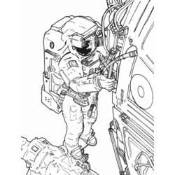 ぬりえページ: 宇宙飛行士 (キャリアと職業) #87599 - 無料の印刷可能なぬりえページ