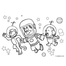 ぬりえページ: 宇宙飛行士 (キャリアと職業) #87614 - 無料の印刷可能なぬりえページ