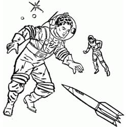 ぬりえページ: 宇宙飛行士 (キャリアと職業) #87694 - 無料の印刷可能なぬりえページ