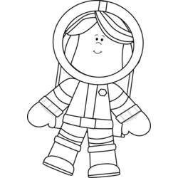 ぬりえページ: 宇宙飛行士 (キャリアと職業) #87732 - 無料の印刷可能なぬりえページ