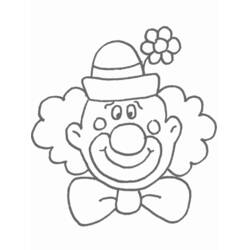 ぬりえ: ピエロ - 無料の印刷可能なぬりえページ
