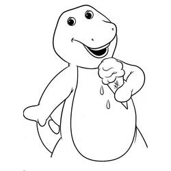 ぬりえ: Barney - 無料の印刷可能なぬりえページ
