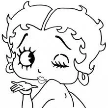ぬりえ: Betty Boop - 無料の印刷可能なぬりえページ