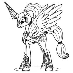 ぬりえ: Celestia - 無料の印刷可能なぬりえページ