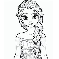 ぬりえ: Elsa - 無料の印刷可能なぬりえページ