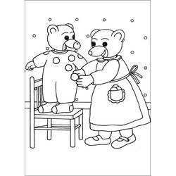 ぬりえ: Little Brown Bear - 無料の印刷可能なぬりえページ