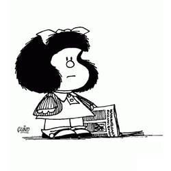 ぬりえ: Mafalda - 無料の印刷可能なぬりえページ