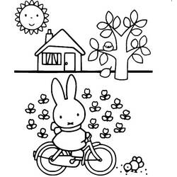 ぬりえ: Miffy - 無料の印刷可能なぬりえページ