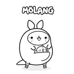 ぬりえ: Molang - 無料の印刷可能なぬりえページ