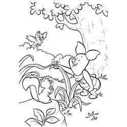 ぬりえ: Piglet - 無料の印刷可能なぬりえページ