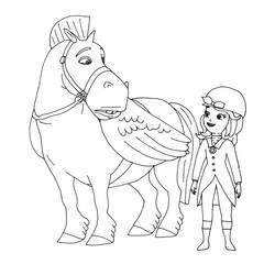 ぬりえ: Princess Sofia - 無料の印刷可能なぬりえページ