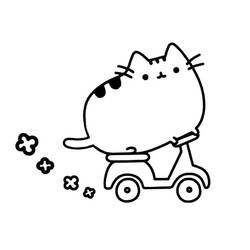 ぬりえ: Pusheen - 無料の印刷可能なぬりえページ