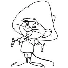 ぬりえ: Speedy Gonzales - 無料の印刷可能なぬりえページ