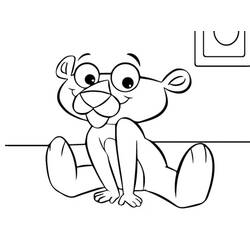 ぬりえ: The Pink Panther - 無料の印刷可能なぬりえページ