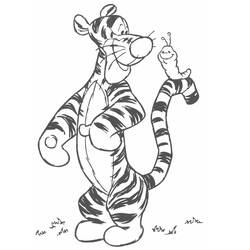 ぬりえ: Tigger - 無料の印刷可能なぬりえページ