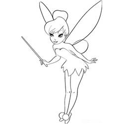 ぬりえ: Tinker Bell - 無料の印刷可能なぬりえページ