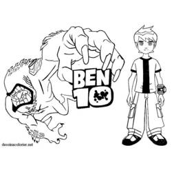 ぬりえ: Ben 10 - 無料の印刷可能なぬりえページ