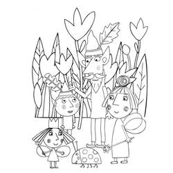 ぬりえ: BenとHolly's Little Kingdom - 無料の印刷可能なぬりえページ