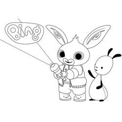 ぬりえ: BingとFlop - 無料の印刷可能なぬりえページ