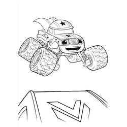 ぬりえ: Blazeとthe Monster Machines - 無料の印刷可能なぬりえページ