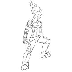 ぬりえ: Code Lyoko - 無料の印刷可能なぬりえページ