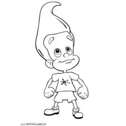 ぬりえ: Jimmy Neutron - 無料の印刷可能なぬりえページ