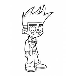 ぬりえ: Johnny Test - 無料の印刷可能なぬりえページ