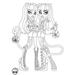 ぬりえ: Monster High - 無料の印刷可能なぬりえページ