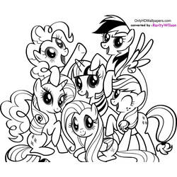 ぬりえ: My Little Pony - 無料の印刷可能なぬりえページ