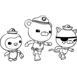 ぬりえ: Octonauts - 無料の印刷可能なぬりえページ