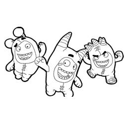 ぬりえ: Oddbods - 無料の印刷可能なぬりえページ