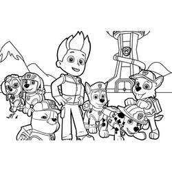 ぬりえ: Paw Patrol - 無料の印刷可能なぬりえページ