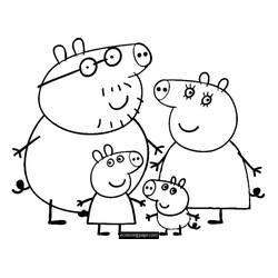 ぬりえ: Peppa Pig - 無料の印刷可能なぬりえページ