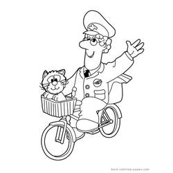 ぬりえ: Postman Pat - 無料の印刷可能なぬりえページ