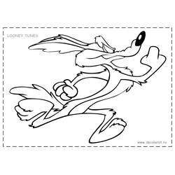ぬりえ: Road RunnerとWile E. Coyote - 無料の印刷可能なぬりえページ