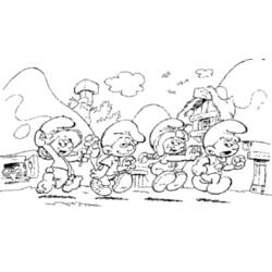 ぬりえ: Smurfs - 無料の印刷可能なぬりえページ