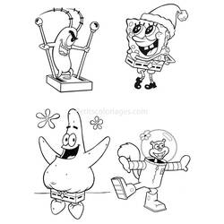 ぬりえ: SpongeBob SquarePants - 無料の印刷可能なぬりえページ