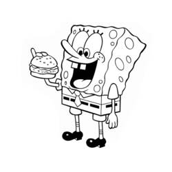ぬりえ: SquareBob SquarePants - 無料の印刷可能なぬりえページ