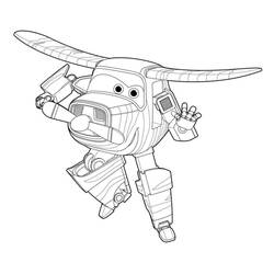 ぬりえ: Super Wings - 無料の印刷可能なぬりえページ
