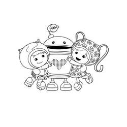 ぬりえ: Team Umizoomi - 無料の印刷可能なぬりえページ