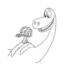 ぬりえ: Le Voyage d’Arlo - 無料の印刷可能なぬりえページ