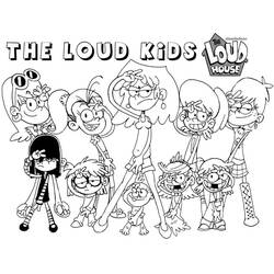 ぬりえ: The Loud House - 無料の印刷可能なぬりえページ