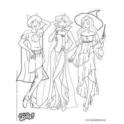 ぬりえ: Totally Spies - 無料の印刷可能なぬりえページ
