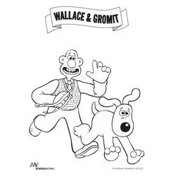 ぬりえ: WallaceとGromit - 無料の印刷可能なぬりえページ