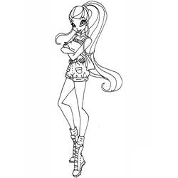ぬりえ: Winx - 無料の印刷可能なぬりえページ